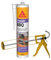 SIKA - Colle spéciale assemblage de barbecues en pierre - Résiste aux fortes températures - Prise rapide - Beige - 500g + Pistolet d'application