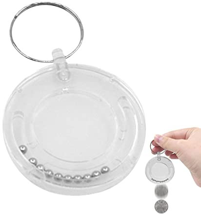 Schlüsselanhänger Puzzle Coin Escape, Schlüsselanhänger Puzzle Coin Escape Lustig, Münzen verschwinden magische Gegenstände für Anfänger Zauberer, fantastische Münzen verschwinden, Magie