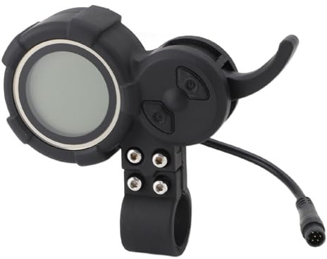 Elektrisches Fahrrad LCD Display Messgerät für 10 Zoll Roller, 36 72 V LCD Display Bedienfeld mit 6 poligem Stecker, Wasserdichtes Elektrisches Fahrrad Display Messgerät