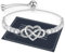 J.Fée Bracciale Donna Argento 925, Bracciale Argento 925 Bracciali Infinito Cuore Bracciali Donna Regalo Regalo per Lei Regali Mamma Regalo Amica,84