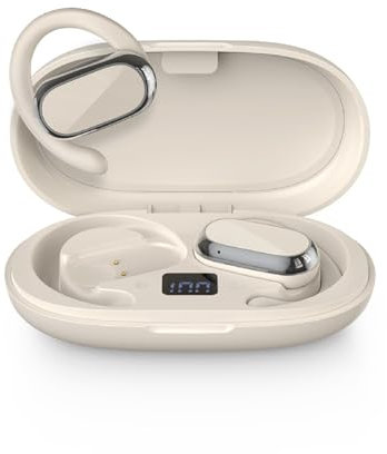Open Ear Earbuds Bluetooth Earphones Over Ear Wireless Running Headphones Air Bone Conduction Outer Ear Headphones ENC Wireless Earbuds With Ear Hooks Open Ear Phones Bluetooth for iPhone Runners