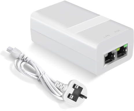 AgilePoElink Gigabit PoE+ Injector 30W IEEE802.3at/af PoE(15.4W) or PoE+(30W) Power Over Ethernet PoE Power Injector Adapter for IP Camera/Wireless AP/IP Phones