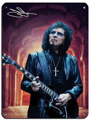 GJHTQLP Poster Tony Iommi Blechschild, Vintage, Metall, Pub, Club, Café, Bar, Zuhause, Wandkunst, Dekoration, Poster, Retro, 30 x 40 cm
