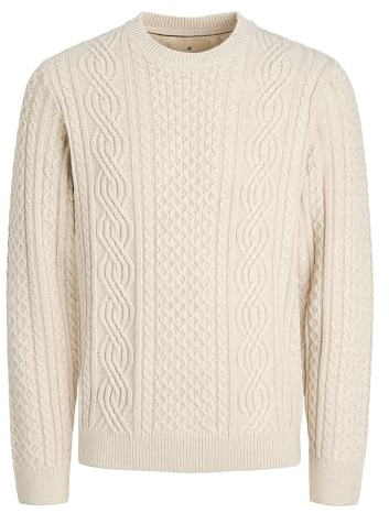 JACK & JONES JPRBLUSEAN Knit Cable Crew Neck SN