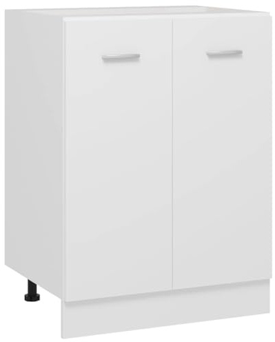Myheimly Küchenschrank,Unterschrank Küche, Küchenmöbel, Küchenzeile,Standschrank Küche,Wandschränke,Aufbewahrungsschrank Unterschrank Weiß 60x46x81,5 cm Holzwerkstoff
