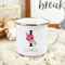 MINXLTD Tazza Smaltata Personalizzata Camper Mug, Regalo Di Latta, Tazza Di Caffè Espresso Personalizzata, Tazza Con Nome, Regalo Di Nozze Rustico Regalo Di Viaggio Regalo Di San Valentino