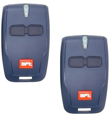 WENJION Mando a distancia de 433 MHz para abridor de puerta BFT, repuesto para control remoto BFT Mitto 2, llavero de puerta de garaje de 2 canales con llavero, compatible con sistema de puerta