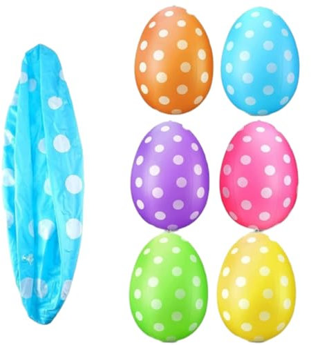 Generisch 6 Stück Osterdeko Outdoor Osterdekoration Ostereier XXL Ostern Dekoration 40 cm Osterei Ei Dekoration Zu Ostern Riesige Osterei Dekorationen Schaufenster Für Warenpräsentation Garten