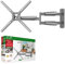 Barkan Soporte TV de Pared 76cm de Largo Exterior Inclinable y Giratorio, Articulado para Pantallas de 13-65 Pulgadas, Peso máximo 36Kg, Ultra Extensible, hasta VESA 400x400, pabellón