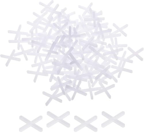 500 PCS Tile Spacers, 2mm Tile Spacers, Decorative Tile, Tile spacers for Accurate Tile Positioning DIY Paving Tiling Wall Tiler Garden Slabs(White)