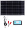 ZAMETTER Kit de panneaux solaires 12 V 24 V 200 W - Panneaux solaires pliables IP67 - Étanche - Cadre en aluminium de qualité professionnelle - Panneaux solaires pour station d'alimentation mobile