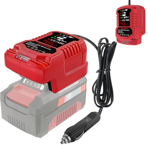 Car Charger for Einhell Power X-Change 18 Volt Battery 4511396 4511437 New 4511437OVP PXBP-300 PXBP-600 PX-BAT52 Replacement for Einhell Power X-Change 18 Volt Optimum Car Charger