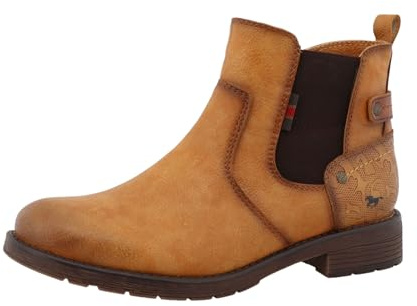 MUSTANG Damen Stiefelette moderner Alltagsschuh 15M0052002, Größe:39 EU, Farbe:Gelb