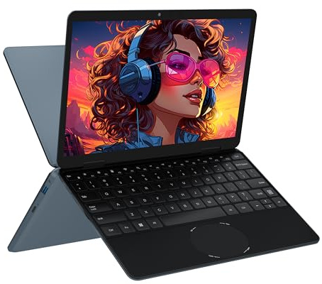 ZSRAINB 10.95'' Gray 2-in-1 Touchscreen Laptop, Portable Business Notebook for Students, 360° Flip Design, FHD 1920x1200 IPS Display, 12th Gen N100 Processor, 16GB DDR4 RAM, 1TB M.2 SSD