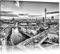 Pixxprint Skyline von Berlin, Größe: 100x70cm, Leinwandbild, fertig gespannt, Wandbild, Dekoration, Kunstdruck, kein Poster