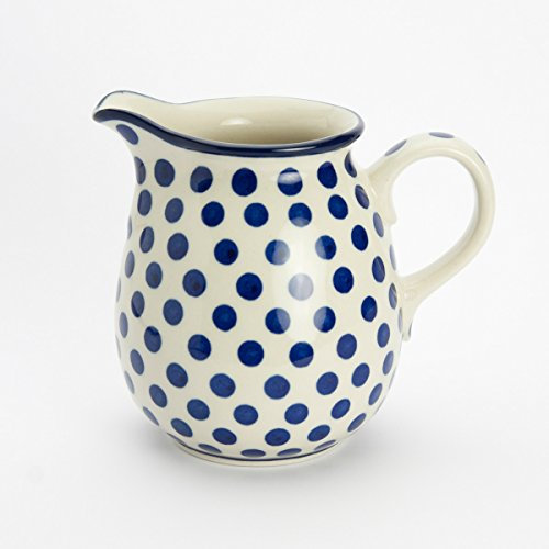Polish Pottery 450ml Jug - Small Blue Dot