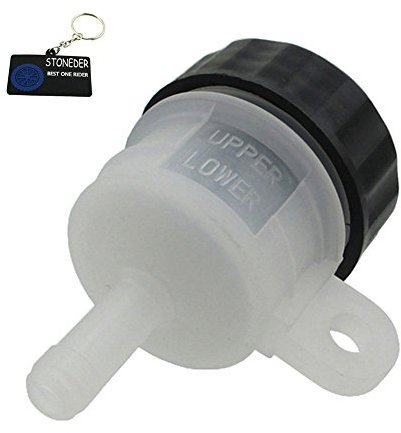 STONEDER Droite Frein Maître Cylindre Huile Réservoir de Liquide Tasse pour Quad Pit Bike 110 125 200 250 CC ATV Motocross