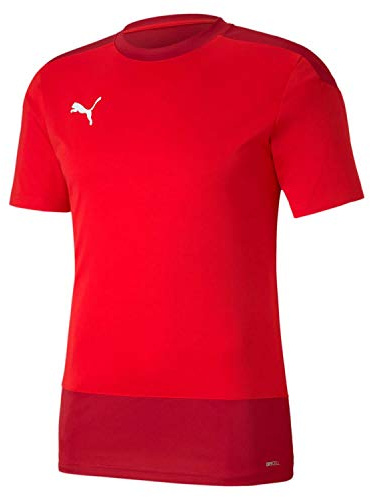 PUMA Men's teamGOAL 23 Training Jersey T-Shirt, Red-Chili Pepper, Small