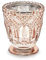 P&D 4 STK Kerzenhalter Rose Gold Glas Windlichter Hochzeitsdeko Teelichthalter Rosegold Kupfer rosa Gold Nostalgie Vintage Ornamente
