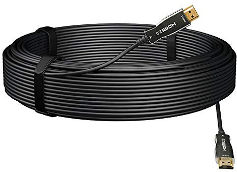 Câble HDMI 4K/8K, haute vitesse 10.2/18/48 Gbit/s, HDMI 1.4/2.0/2.1, 4K/8K HDR, compatible avec TV, HDTV, box TV, home cinéma, PS4, PC, projecteur (40 m, 4K @ 30 Hz)