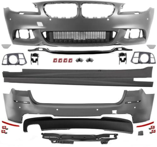 DM Autoteile 14028 Sport Bodykit Komplett Vorne Schweller Hinten 13-17 kompatibel für BMW 5er F11 Touring Serie & M-Paket