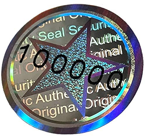 98 Stk - 3D Hologramm-Siegel 20mm silber glänzend - Sicherheitssiegel, Qualitätssiegel, Garantiesiegel, Sicherheitsetiketten, Etikett selbstklebend, Antifake Security