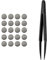 Earbuds Dust-Proof Steel Mesh with Glue Stainless in-Ear Earphones Replace Clean Net Filter dust Headphones Shell Steel Mesh 3.7/4.5/4.8/5.0mm(4.8mm*10pairs)