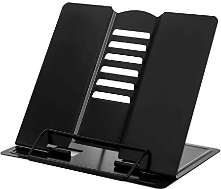 XLKJ Support de Livre en Métal, Support Livre de Recettes, Porte-Lecture, Support de Lecture Pliable