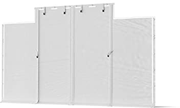 DAS COMPANY Eingangsplane PVC 2Stck. 2-5x5m Weiß - Pavillon - Plane Wasserdicht - Zeltgarage - Zeltplane - Abdeckplane Wasserdicht - Lagerzelt - Gartenhaus