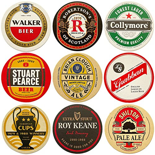 Nottingham Forest Bierdeckel x9