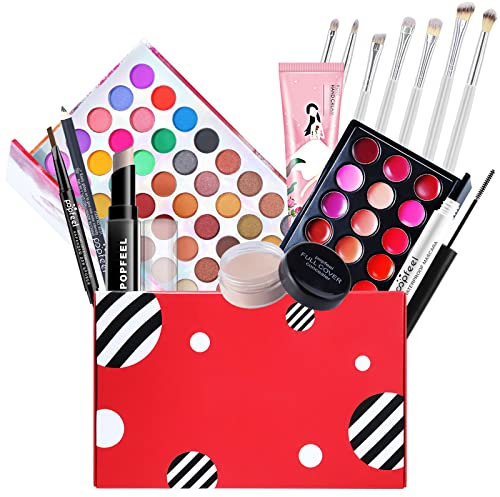 15pcs Kit per trucco, set pennelli make up, set trucchi make up completo, prodotto cosmetico, Set di Trucchi Kit di Bellezza Cosmetici Kit per Occhi, e Labbra, Per adolescenti e donne