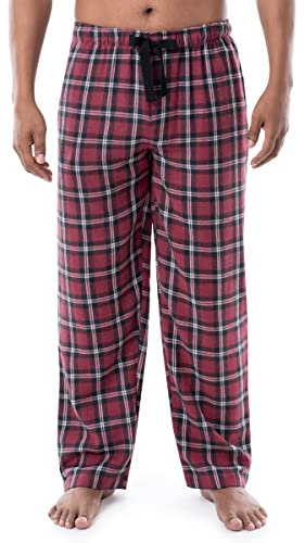 IZOD Herren Heather Flanell-Schlafhose Pyjamahose, rotem Karo, Small
