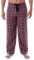 IZOD Herren Heather Flanell-Schlafhose Pyjamahose, rotem Karo, Small