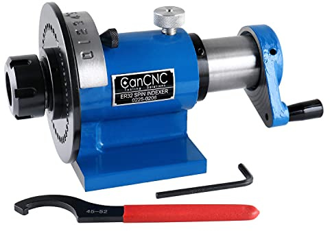 CanCNC Tooling Solutions 0225-0206 ER32 Precision indexing and Grinding Rotation indexing, with Wrench