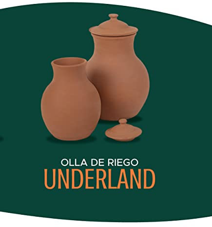 Meliflor Olla de Riego Underland 10L (Caja 1 Und) - Riego automático - Ahorra entre un 50-70% de agua - Fabricado sostenible y artesanalmente en España