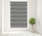 Caecus Dark Grey Day and Night Zebra Roller Blind Dual Layer Fabric Aluminium Rail Easy Fit Home Office Bedroom Kids Room Easy Fit 150cm Width x 210cm Drop