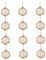 12st Weihnachtskugeln Baumschmuck Im Freien Weihnachtsdekoration Weihnachtskugel-Ornamente Christbaumschmuck Zum Aufhängen Hochzeitsdekoration Zum Aufhängen Eisenkugel 6cm