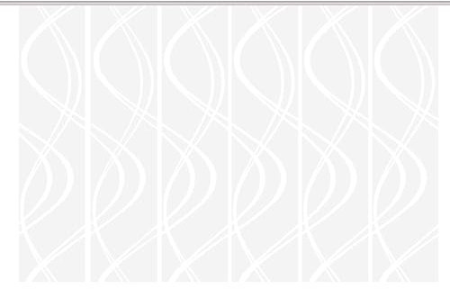 Home Fashion Schiebevorhang TIBERIO aus Dekostoff und Voile mit Scherli 245 x 60 cm, Farbe:wollweiß, Größe:245 x 60 cm, Anzahl:6er Set (6X Voile)