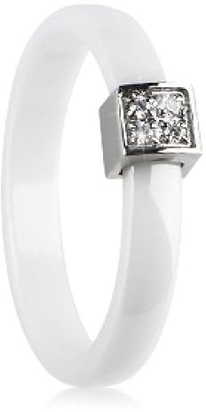 GONMFKM Modischer 3 Mm Breiter Weißer Keramikring Eheringe Schmuck Tägliche Kollokation