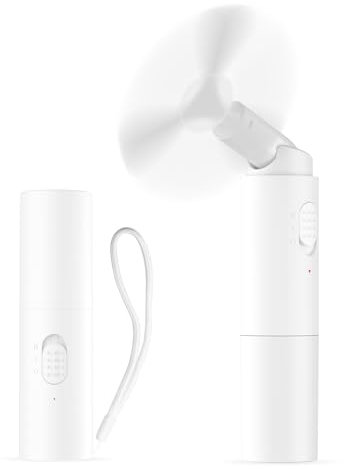 Handheld Fan Mini Fan Rechargeable,Portable Fan with 3000mAh Battery Eyelash Fan Indoor Outdoor Travel