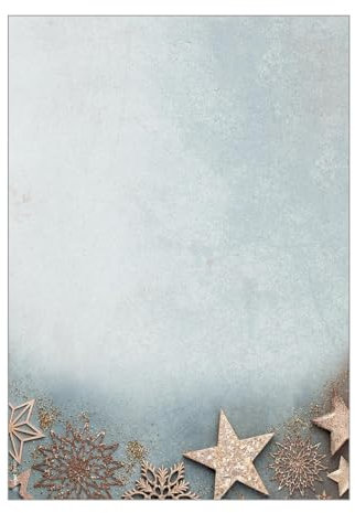 SIGEL DP430 Briefpapier Weihnachten Glamorous Christmas, A4, 100 Blatt, Weihnachtsbriefpapier aus nachhaltigem Papier für Weihnachtspost, Angebote, Einladung, Menükarte