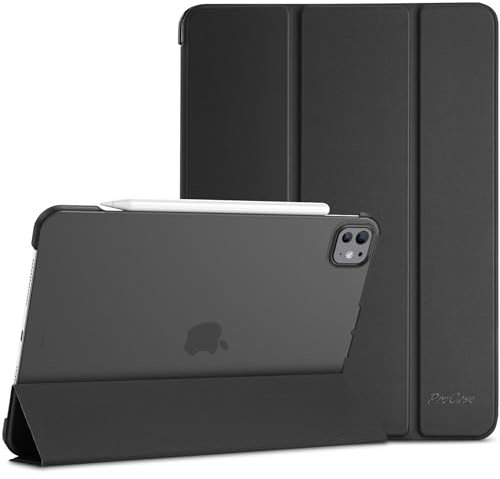 ProCase Hülle für 11 iPad Pro (M4) 2024 Schutzhülle Leicht Dünn Hart Smart Case Kompatibel mit 11 Zoll iPad Pro 2024 -Schwarz