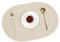 6 Stück Platzsets,Oval Tischsets,Hitzebeständig Platzdeckchen Rutschfest Abwischbar Platzset,Geflochtene Platzsets Untersetzer,für Hochzeit,Fest,Geburtstag,Restaurant,Küche 50x35cm,Milchig weiß