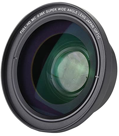 ARTGOS 37 mm 2-in-1-HD-0,39-Fach-0,45-Fach-Superweitwinkel-Makroobjektiv for Videokamera, 2-Fach-Telezoom, Camcorder-Objektiv, Telekonverter Multifunktionaler Camcorder