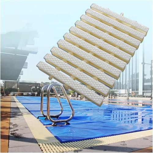 MaiBuL LNNW Rejilla De Piscina Rejilla de Drenaje de desbordamiento de Piscina, Cubierta de Rejilla de Empalme de plástico ABS, Rejilla de Drenaje de Carretera(White-30cm,1pcs)