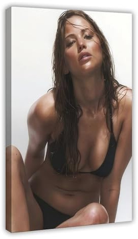 Exklusive Art Hollywood-Schauspielerin Jennifer Lawrence Portrait-Poster, 4 Leinwand-Poster, Schlafzimmerdekoration, Landschaft, Büro, Raumdekoration, Geschenk, 20 x 30 cm