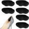 Flintronic 6 Paar Sneaker Reparatur Patch, Fersen Patch, Schuhe Ferse Reparatur Sneaker, Leder Fersenschutz, Fersenpolster Reparatur für die Meisten Arten, Verdicken, Schwarz