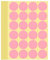 720 Stück Klebepunkte Aufkleber 32 mm Runde Punktaufkleber Farbkodierun Etiketten selbstklebende Markierungspunkte zum Beschriften, Basteln Pink Stickers Round Color Coding Labels (Rosa 3.2 cm)