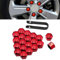 20 Stücke Radschraubenkappen für FIAT 500 595 Abarth 2010-2020 Auto Radmutternkappen, Radschrauben Radmuttern Radbolzen Kappen Schraubenfelgen Außenschutz,C-17mm