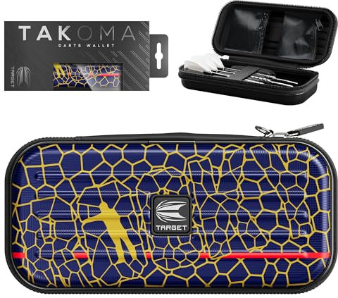 Target Darts Josh Rock Takoma Wallet, Regular - Josh Rock Darttasche, Darts Hartschalen Etui, Darts Set Aufbewahrungskoffer, „Rocky“ Darttasche, Profi Dart Zubehör